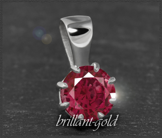 Anhänger mit rotem 1,43ct Rubin, 585 Gold